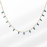 Baguette Gold Necklace - Image 3