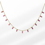 Baguette Gold Necklace - Image 2