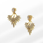 Angeloria Taşlı Gümüş Küpe