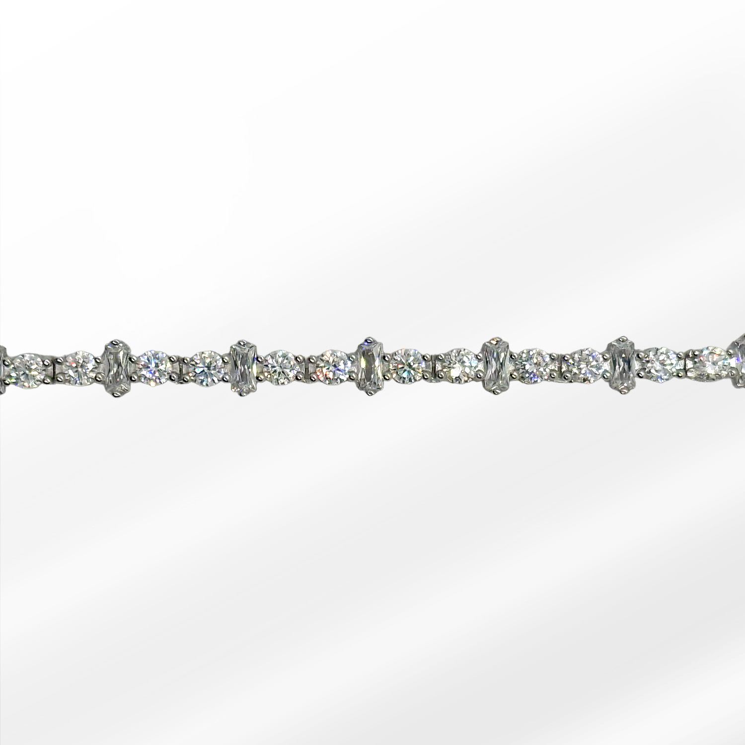 SYK0001 Waterway round/Baguette 3-5mm Necklace - Image 1