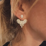 Angeloria Taşlı Gümüş Küpe - Görsel 2