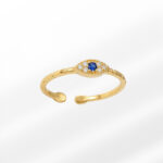 Sparkblue Gold Silver Ring