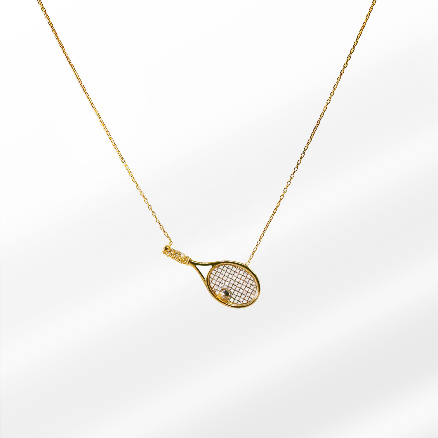 104 Tennisia Silver Necklace - Image 1