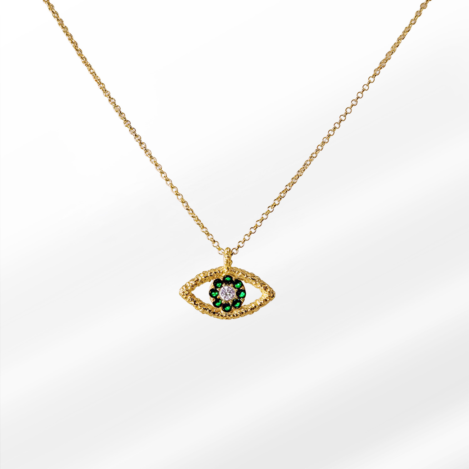 105 Eyelight Gold Silver Necklace - Image 1