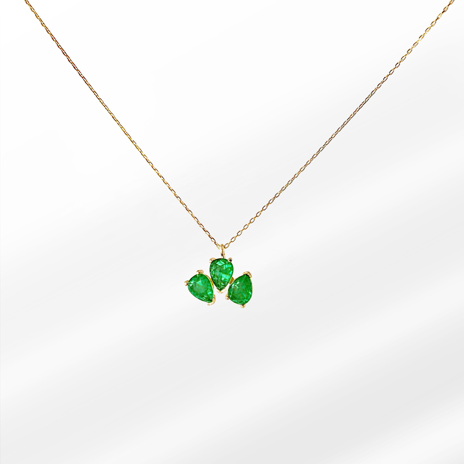 108 Miraluza Taşlı Kolye - Görsel 1