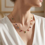 Baguette Gold Necklace - Image 8