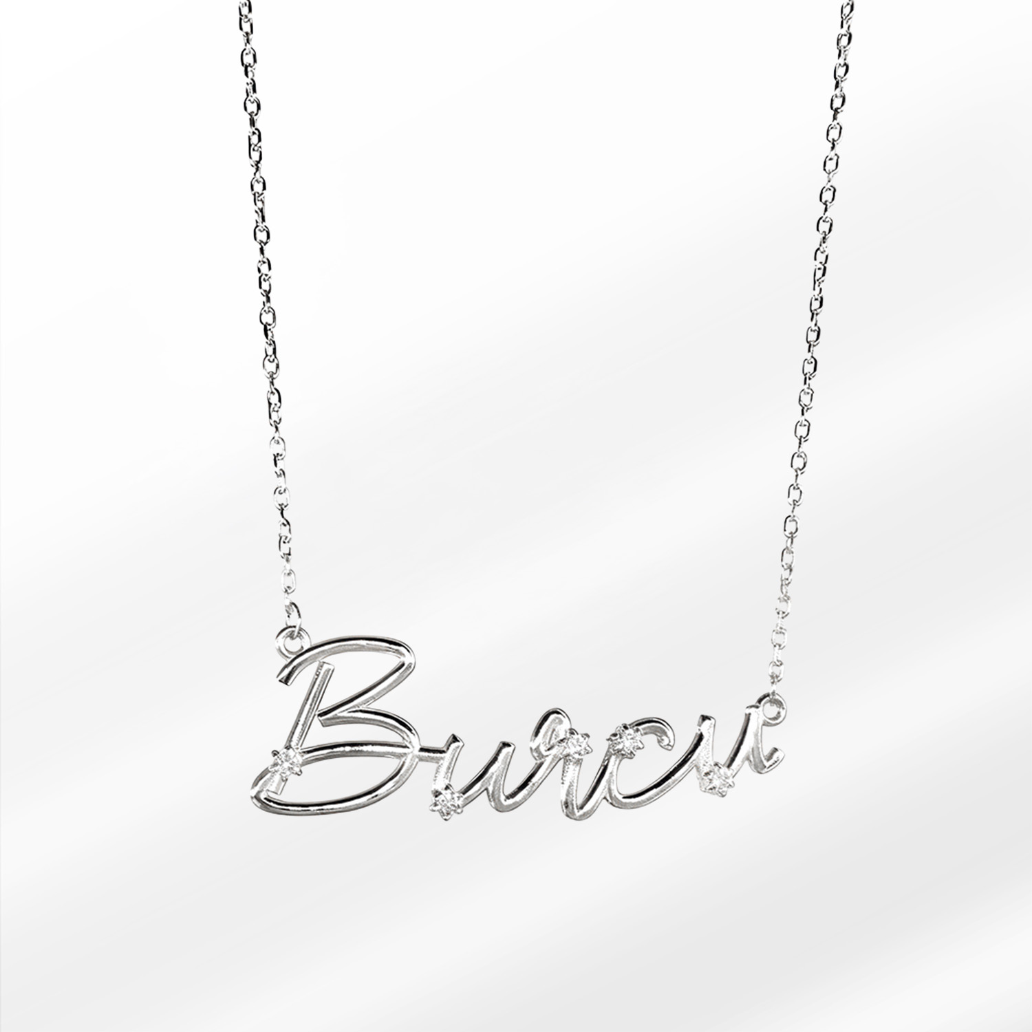 61-s Your Name Silver Kolye - Görsel 1