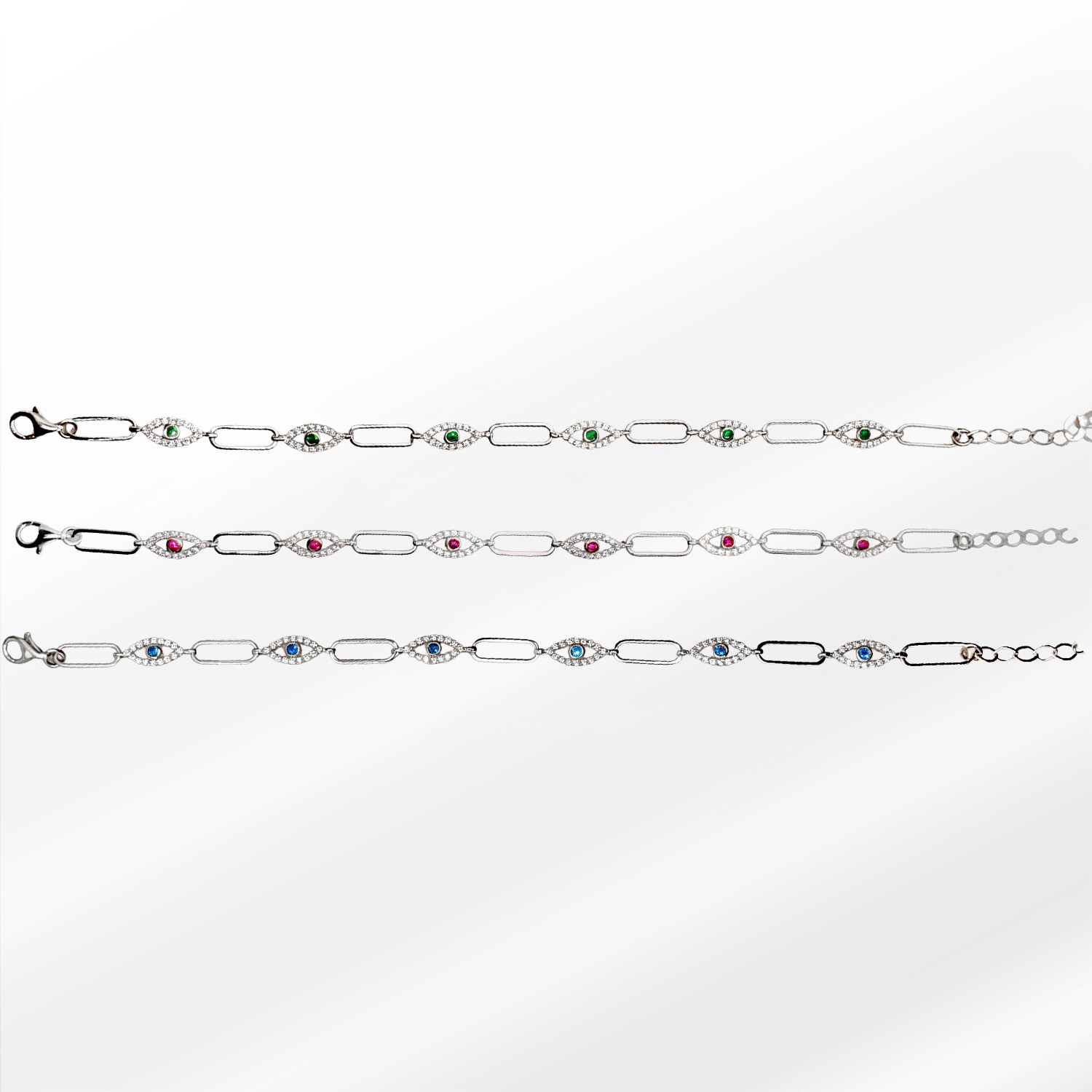 76-s Azurreye Silver Bileklik - Görsel 1