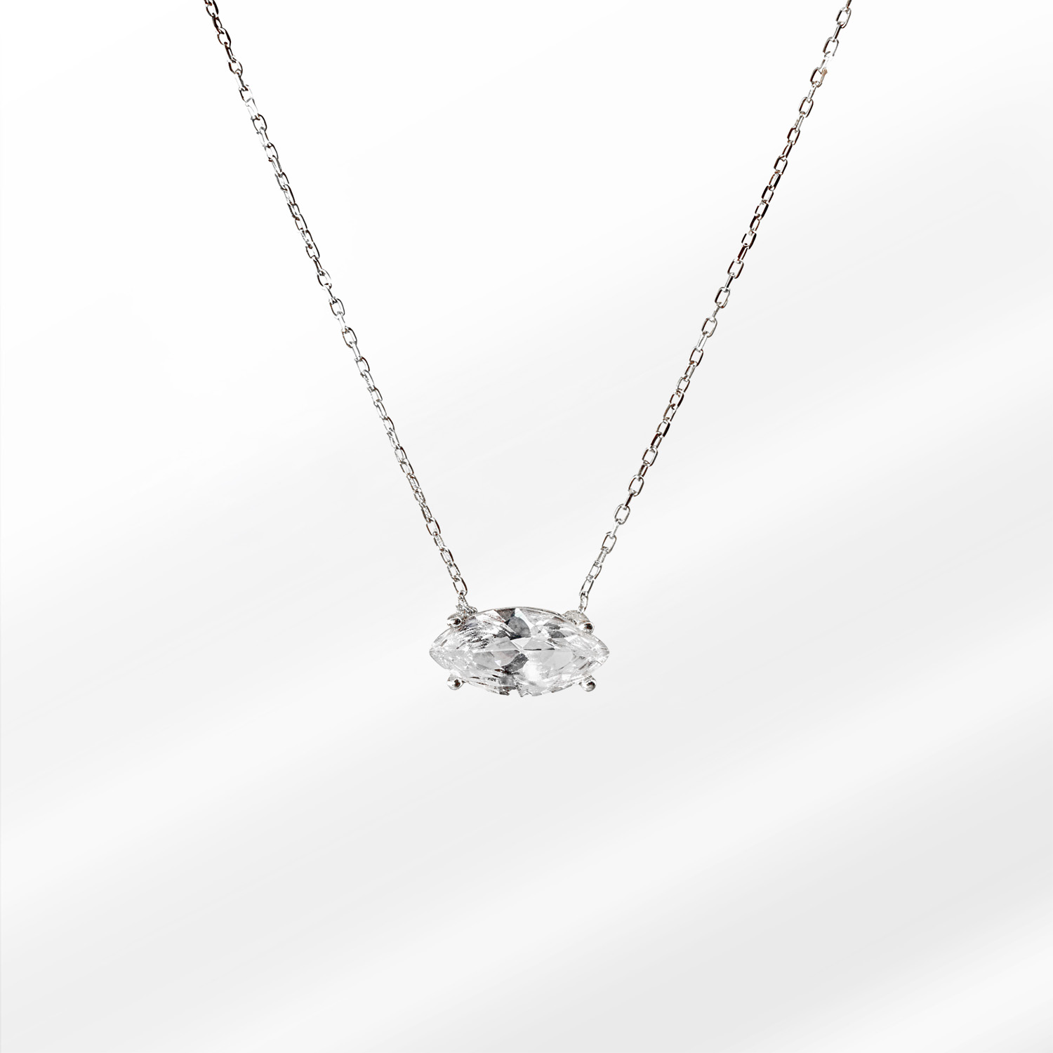 86-s Rouge Silver Kolye - Görsel 1