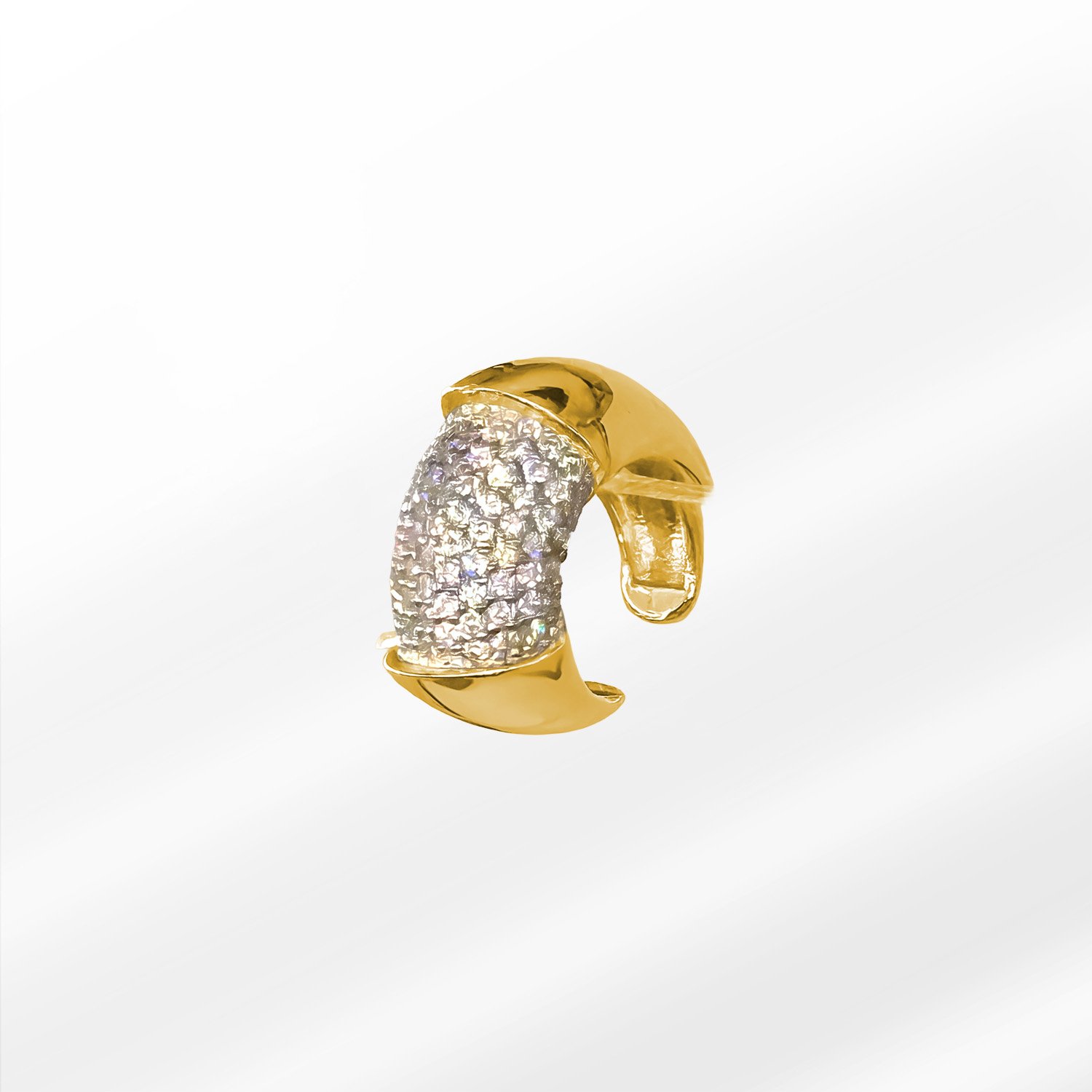 08 Stellight Gümüş Ear Cuff - Görsel 1