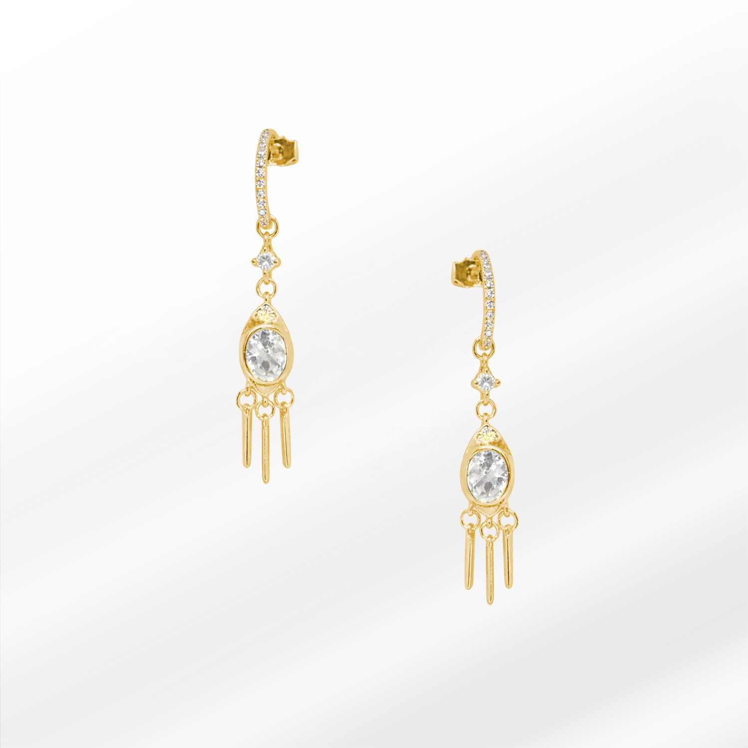 109g Farluna Gümüş Küpe - Görsel 1