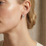 Cordella Markiz Gümüş Küpe - Görsel 2