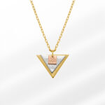 3 Dualı Koruyucu Üçgen Gümüş Kolye