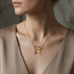 Farfalla Gümüş Kolye - Görsel 2