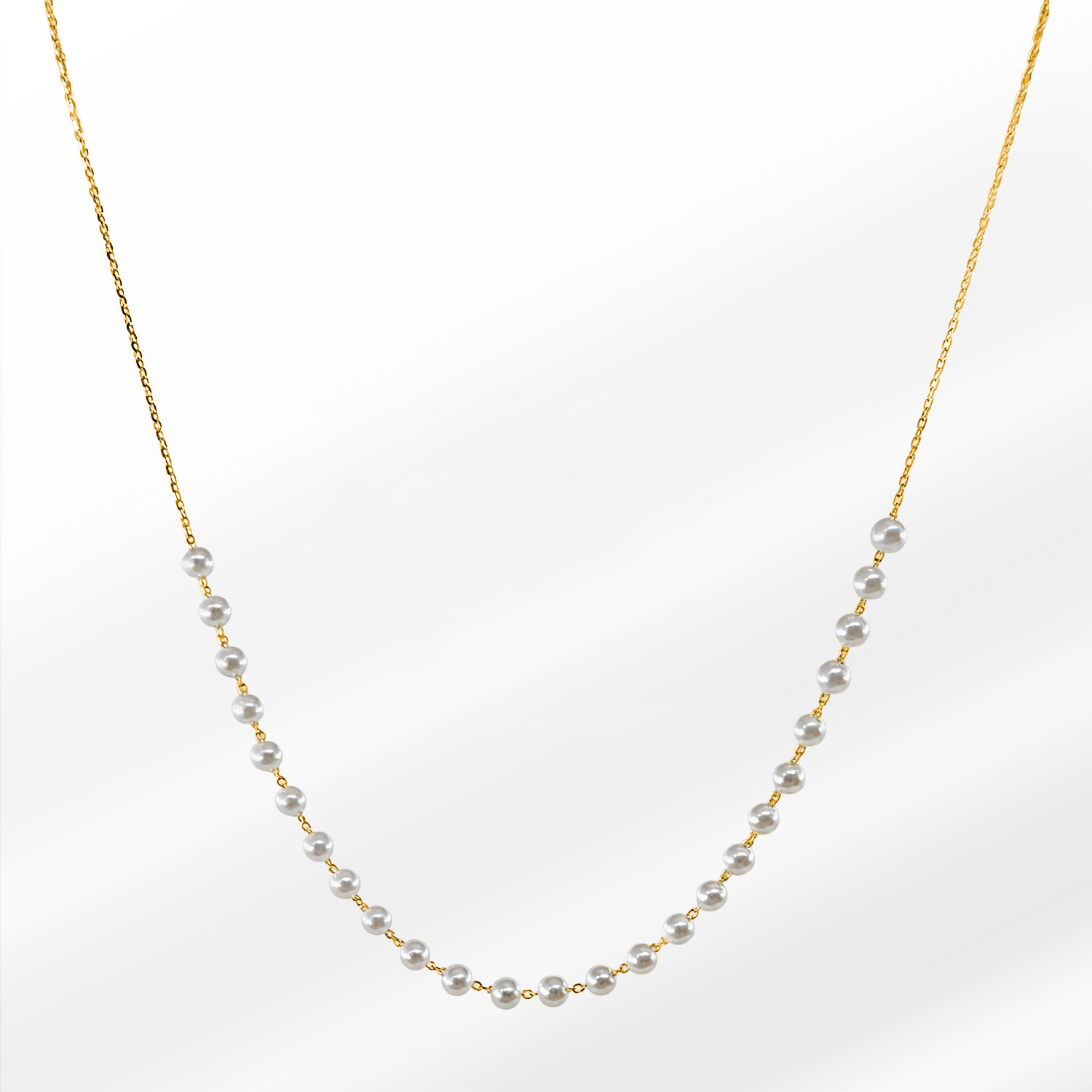 136g Perlina Gümüş Kolye - Görsel 1