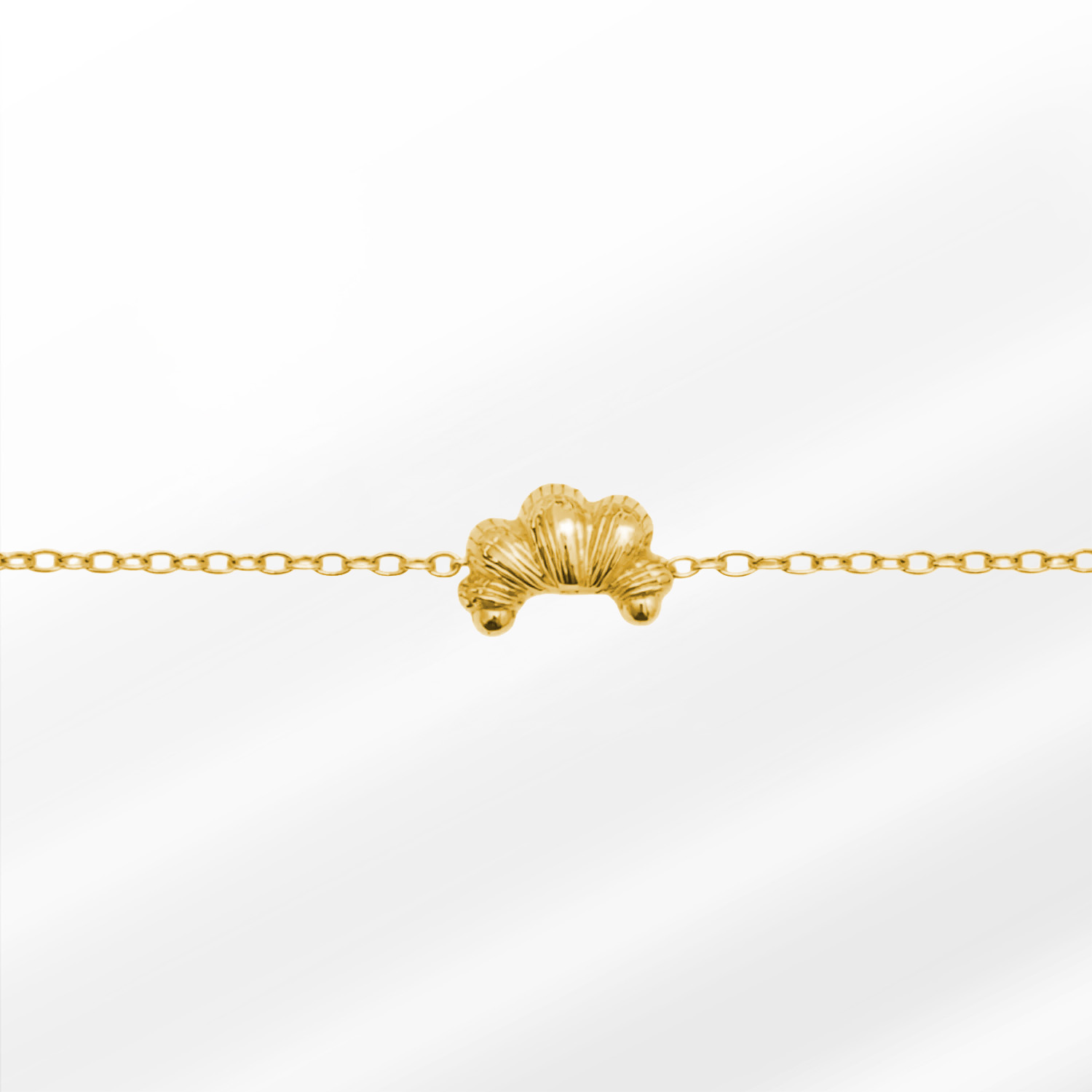 81g Croissant Gümüş Bileklik - Görsel 1