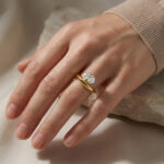 Oriana Mozanit Gümüş Yüzük - Görsel 2