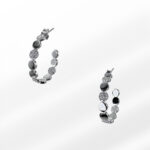 Cannes Silver Hoop Earrings